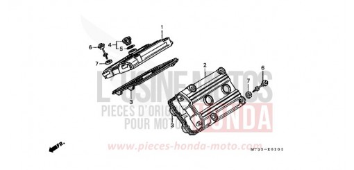 CYLINDER HEAD COVER ST1100M de 1991